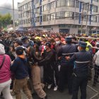 Durante las aglomeraciones de gente hubo broncas.