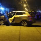 Contra un poste se chocó el jurista, luego de recibir la plomiza.