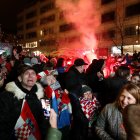 Los movimientos registrados coincidieron primero con el momento en que Bruno Petkovic logró empatar el partido (1-1) en la segunda parte de la prórroga.
