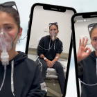 La cantante colombiana recibió terapias respiratorias.