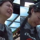 Cynthia, es vegetariana y se deshizo en llanto al tener que despresar un pavo.