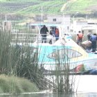 En la laguna, un barco se viró y se hundió. Dos menores de edad y una señora fallecieron.