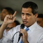 Fotografía de archivo en la que se registró al líder opositor venezolano Juan Guaidó, en Caracas (Venezuela).