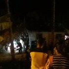 Agentes llegaron en la noche a levantar los cuerpos de quienes fueron pareja.