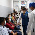 Niños, adultos y adultos mayores fueron beneficiarios de la jornada médica.
