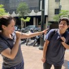 Lisette le advirtió a Danilo, su pareja, que si se portaba mal también lo haría.