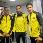 Bruno Piñatares, Víctor Mendoza y Luca Sosa parte de la delegación de Barcelona.