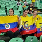 Gladys (i), Patricia y Lourdes Espinoza llegaron a Cali el miércoles pasado y tienen previsto quedarse acá hasta el domingo.