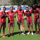 Los jugadores de Liga de Quito quedaron listos para su presentación y el posterior duelo ante El Nacional.