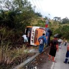El accidente ocurrió en el sector conocido como los Cinco cerros, en el límite entre Santa Elena y Manabí.