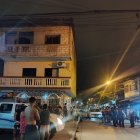 Policía acordonó el lugar donde se suscitó el hecho violento. Moradores observaban lo ocurrido.