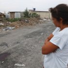 En esta calle de tercer  orden, en el cantón Durán, fue  hallado el cuerpo de la mujer.