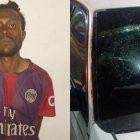 El hombre fue detenido en la avenida de las Américas luego de haber golpeado el parabrisas del automotor.