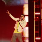 Cantó sus  grandes hits, fueron 31 canciones que interpretó durante la noche.