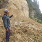 Seis meses antes se registró el primer deslave en este cerro, cuenta un lugareño.