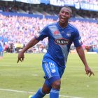 BRAYAN ANGULO, la nueva cara del gol de Emelec. 09102016-EMELEC VS FUERZA AMARILLA/GUAYAQUIL- ECUADOR/ ALEX LIMA / EXPRESO