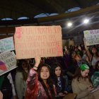 Las participantes en la Casa de la Cultura.