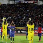 La noche del sábado 11 de marzo, Deportivo Quito se impuso al equipo sub-19 de Liga de Quito en la fiesta de presentación de su plantel.
