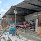 Una casa resultó con daños en la comuna Campo Alegre, en la Isla Puná.