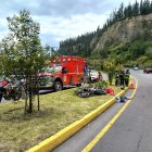 El accidente se registró en la avenida Simón Bolívar.