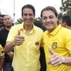 José Francisco Cevallos y Carlos Alfaro Moreno fueron el presidente y vicepresidente, respectivamente, de Barcelona entre 2015 y 2019.