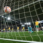 El segundo gol de Ecuador, de William Pacho que le dio la victoria ante Australia.
