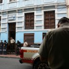 La policía del Distrito Manuela Sáenz brindó seguridad a autoridades municipales y de la Agencia Metropolitana de Control en la clausura.