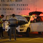 El carro blanco en que andaban los sujetos estaba sin placas.