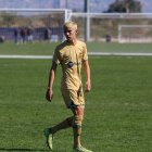 Dante Pinoargote juega de mediocampista en el FC Barcelona, en Casa Grande, Arizona.
