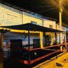 La edificación antes de derrumbarse.