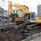 Ahora están abiertos 47 frentes de trabajo en toda la ciudad.  Varias vías están 
cerradas.