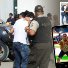 Familiares de las víctimas lloraban desconsolados afuera de la barbería donde mataron al peluquero y al agente de la CTE.