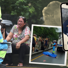 Mercedes Baldeón llora desconsolada la muerte de su único hijo, el miembro de las Fuerzas Armadas, Kevin Calle.