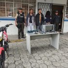 Los sospechosos fueron atrapados en poco tiempo por la Policía Nacional.