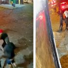 El hecho criminal quedó grabado en el sistema de vigilancia de una casa.