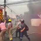 El incendio se registró pasada las 17:30 en la Carlos Julio Arosemena.