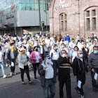 Habitantes de 153 barrios se unieron a la marcha por la seguridad en Ambato.