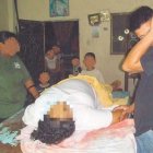 Foto de archivo del entierro de la mujer asesinada por Junior Roldán