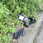 El cadáver se encontraba embalado en  una funda de basura y con un mensaje.