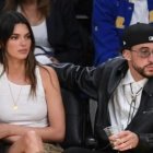 Kendall Jenner y Bad Bunny asisten al Sexto Juego de las Semifinales de la Conferencia Oeste de los Playoffs de la NBA 2023 entre Golden State Warriors contra Los Ángeles Lakers.