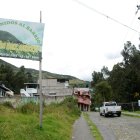 Este es el  ingreso hacia Guanajucho, donde fue abandonado el cuerpo de Cárdenas Macas.