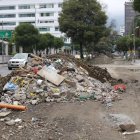 Así luce un tramo de la Colón,  en el centro norte capitalino. Los trabajos avanzan y los comerciantes buscan estrategias para no perder clientela.