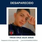 Julio Jesús Tircio Cruz, desapareció el pasado 5 de mayo.