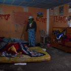 En este lugar duermen los menores que perdieron a su madre, la noche del 30 de abril de 2023 en Papahurco, Salcedo, Cotopaxi.