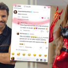 La guayaquileña fue observada por el actor mexicano Eugenio Derbez.