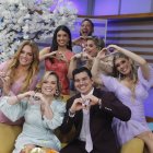 Los presentadores de Noticias de la Mañana con Úrsula Strenge, quien fue una de las fundadoras del programa