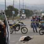 Dentro de este saco de color negro fueron hallados dos torsos.