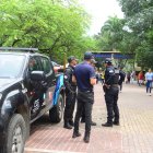 El patrullaje alrededor de la Universidad de Guayaquil se reforzó esta semana.