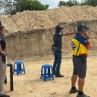 Las pista de Playa Rosada en Ayangue, nuevo sitio de los tiro prácticos.