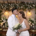 Kristy Alvarado y Joao Rojas, sellaron su amor vestidos de blanco.